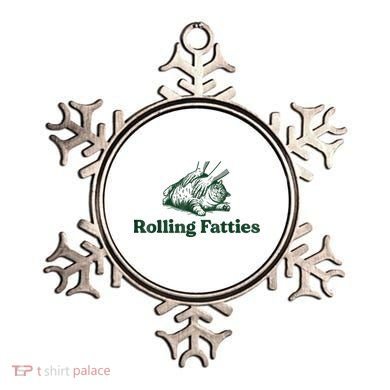 Rolling Fatties Cat Funny Cute Cat Lover Kitten Owner Kitty Ornament