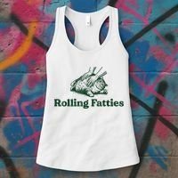 Rolling Fatties Cat Funny Cute Cat Lover Kitten Owner Kitty Women's Tank Top thumb 3