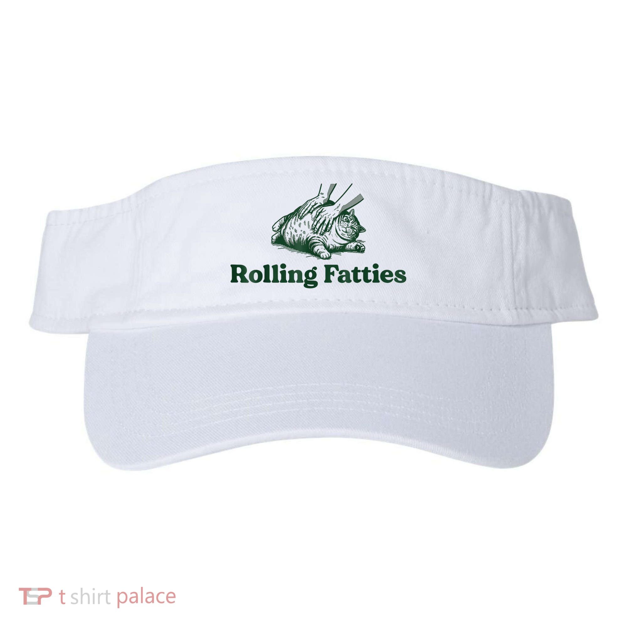 Rolling Fatties Cat Funny Cute Cat Lover Kitten Owner Kitty Visor
