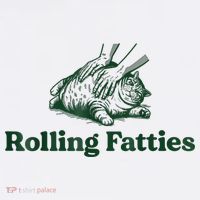 Rolling Fatties Cat Funny Cute Cat Lover Kitten Owner Kitty Kids Sweatshirt thumb 2