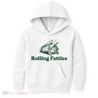 Rolling Fatties Cat Funny Cute Cat Lover Kitten Owner Kitty Kids Hoodie thumb 0