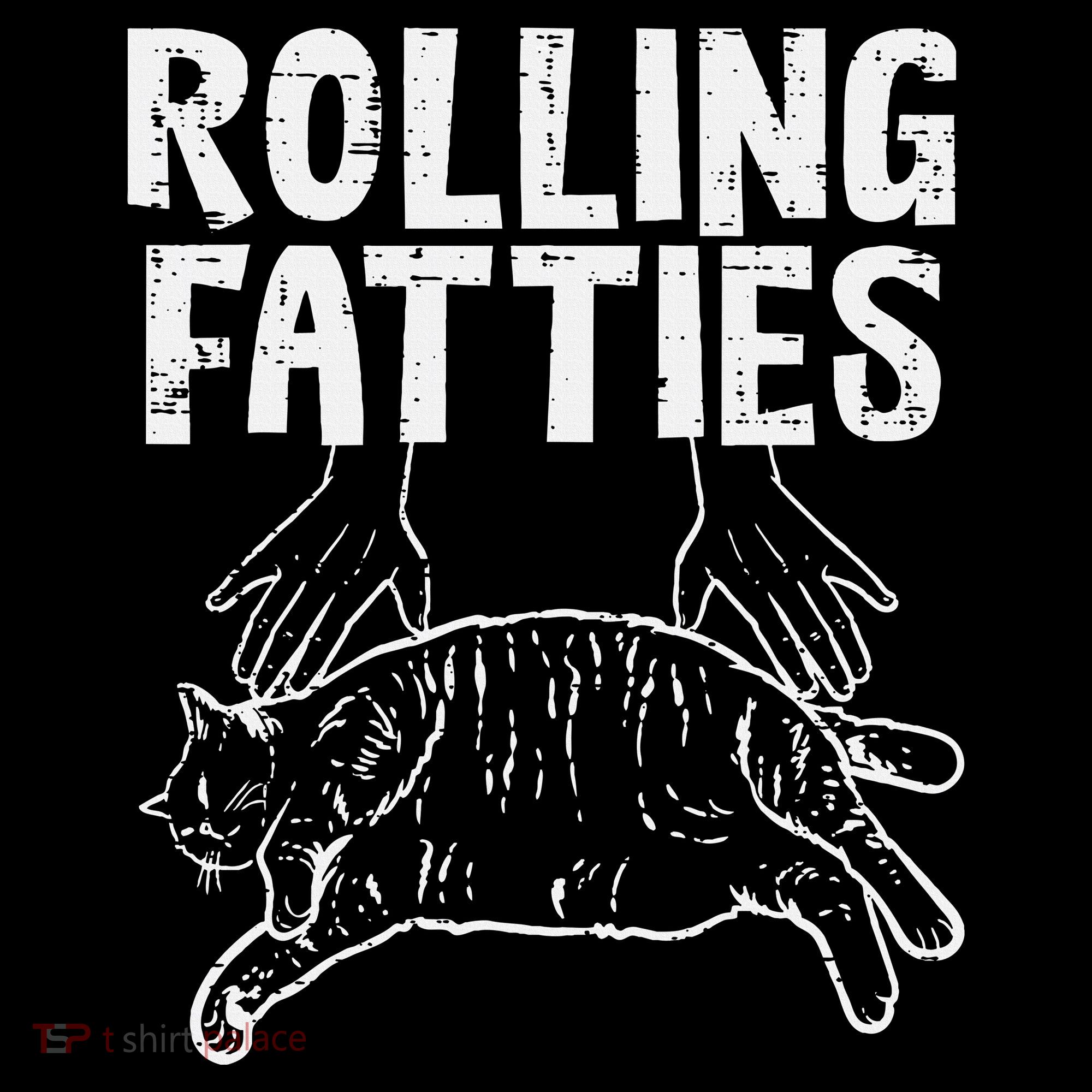 Rolling Fatties Cat Funny Fat Kitten Hoodie