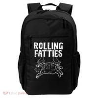 Rolling Fatties Cat Funny Fat Kitten Backpack thumb 0