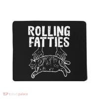 Rolling Fatties Cat Funny Fat Kitten Mousepad thumb 0