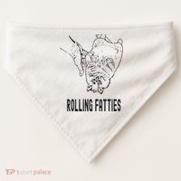 Rolling Fatties Cat USA-Made Doggie Bandana thumb 0