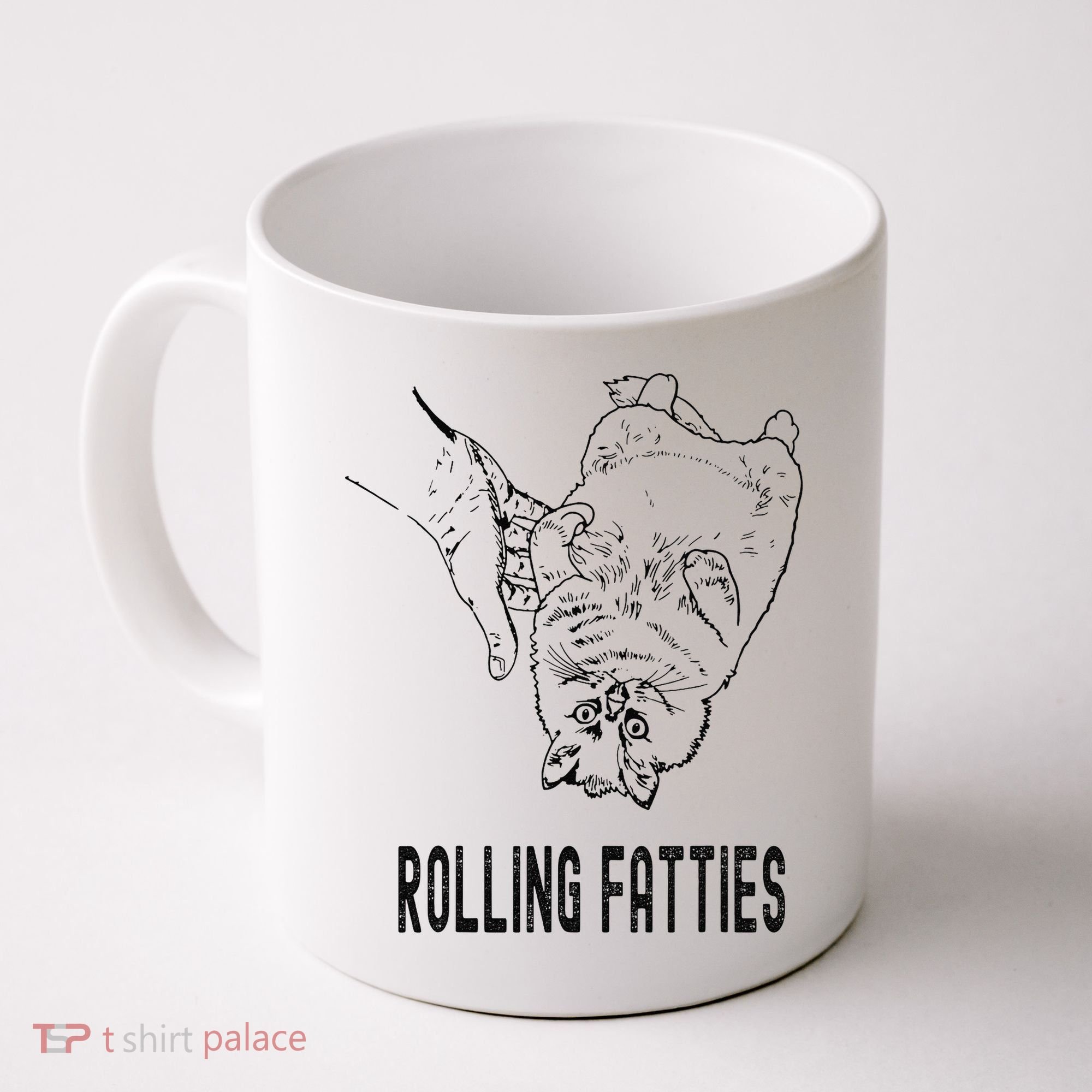 Rolling Fatties Cat Coffee Mug