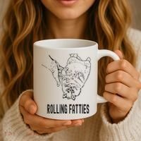 Rolling Fatties Cat Coffee Mug thumb 3