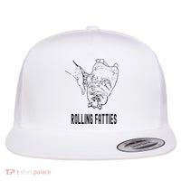 Rolling Fatties Cat Flat Bill Trucker Hat thumb 0