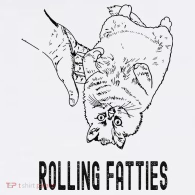 Rolling Fatties Cat Flat Bill Trucker Hat