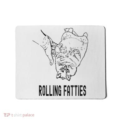 Rolling Fatties Cat Mousepad