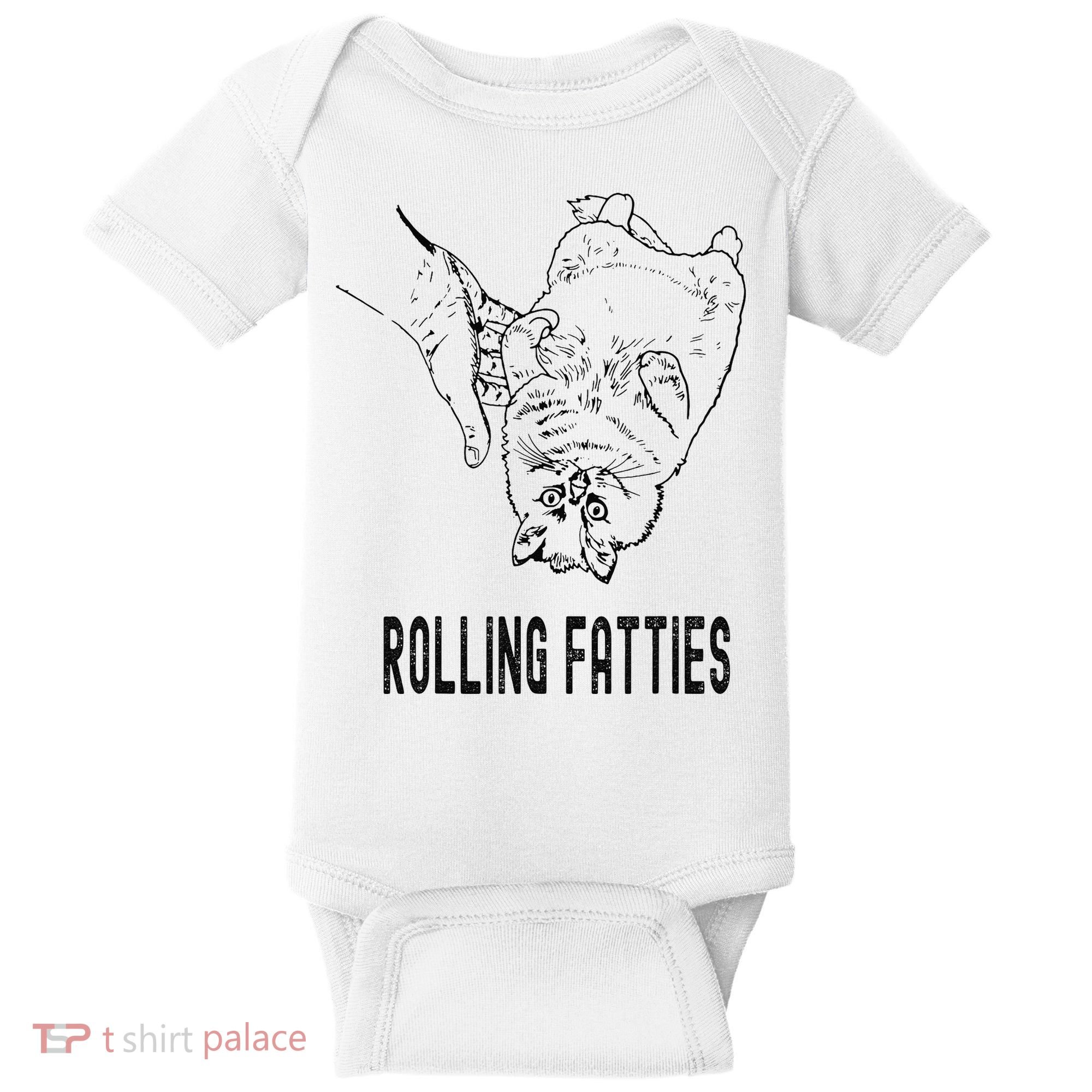 Rolling Fatties Cat Baby Bodysuit