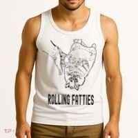 Rolling Fatties Cat Tank Top thumb 3