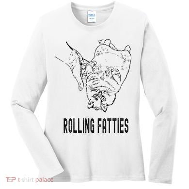 Rolling Fatties Cat Women's Long Sleeve Shirt