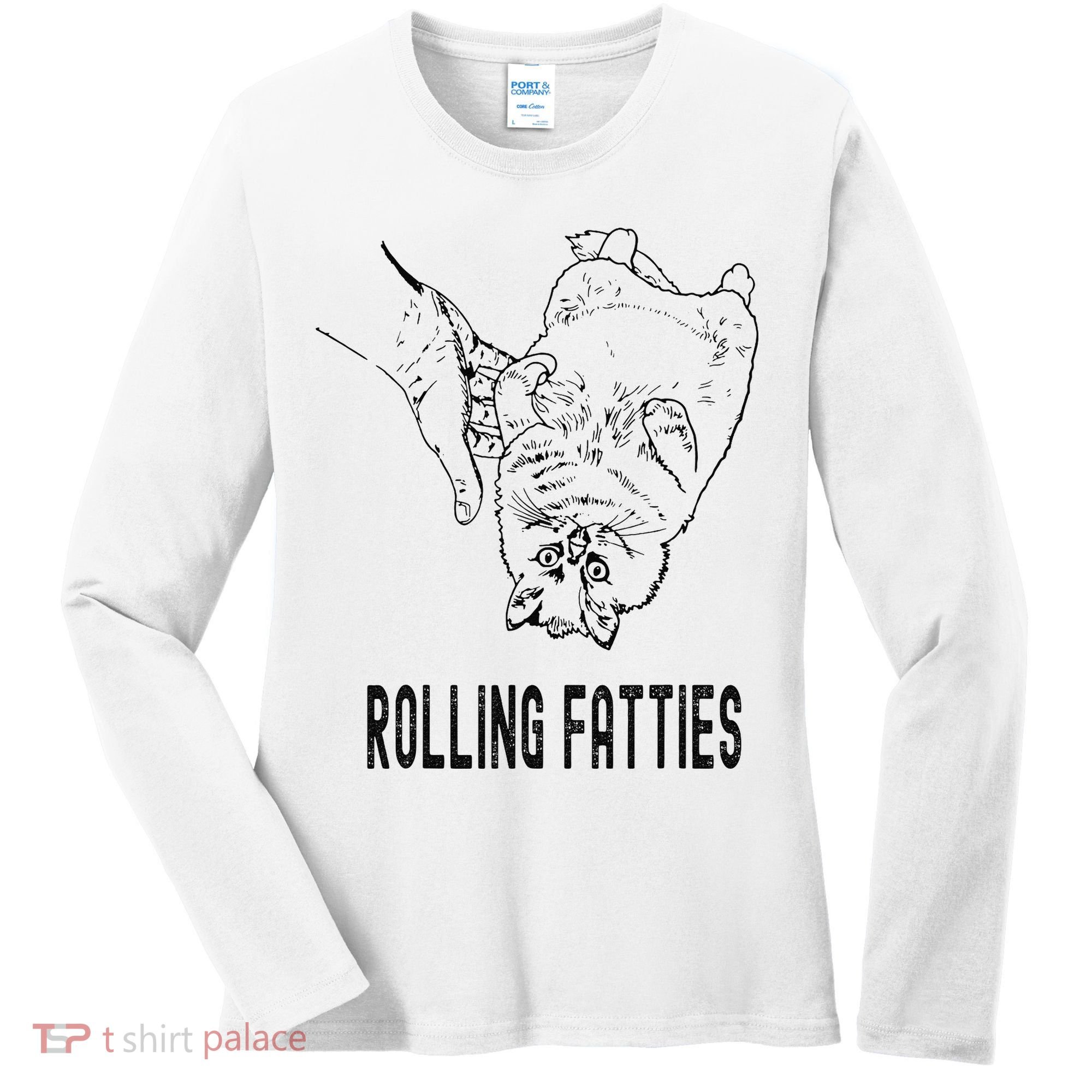 Rolling Fatties Cat Women's Long Sleeve Shirt