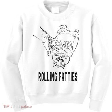 Rolling Fatties Cat Kids Sweatshirt