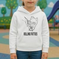 Rolling Fatties Cat Kids Hoodie thumb 3