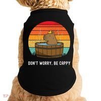 Retro Funny Capybara DonT Worry Be Capy Doggie Tank thumb 0
