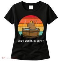 Retro Funny Capybara DonT Worry Be Capy Women's T-Shirt thumb 0