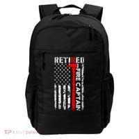 Retired Fire Captain Firefighter American Flag Backpack thumb 0