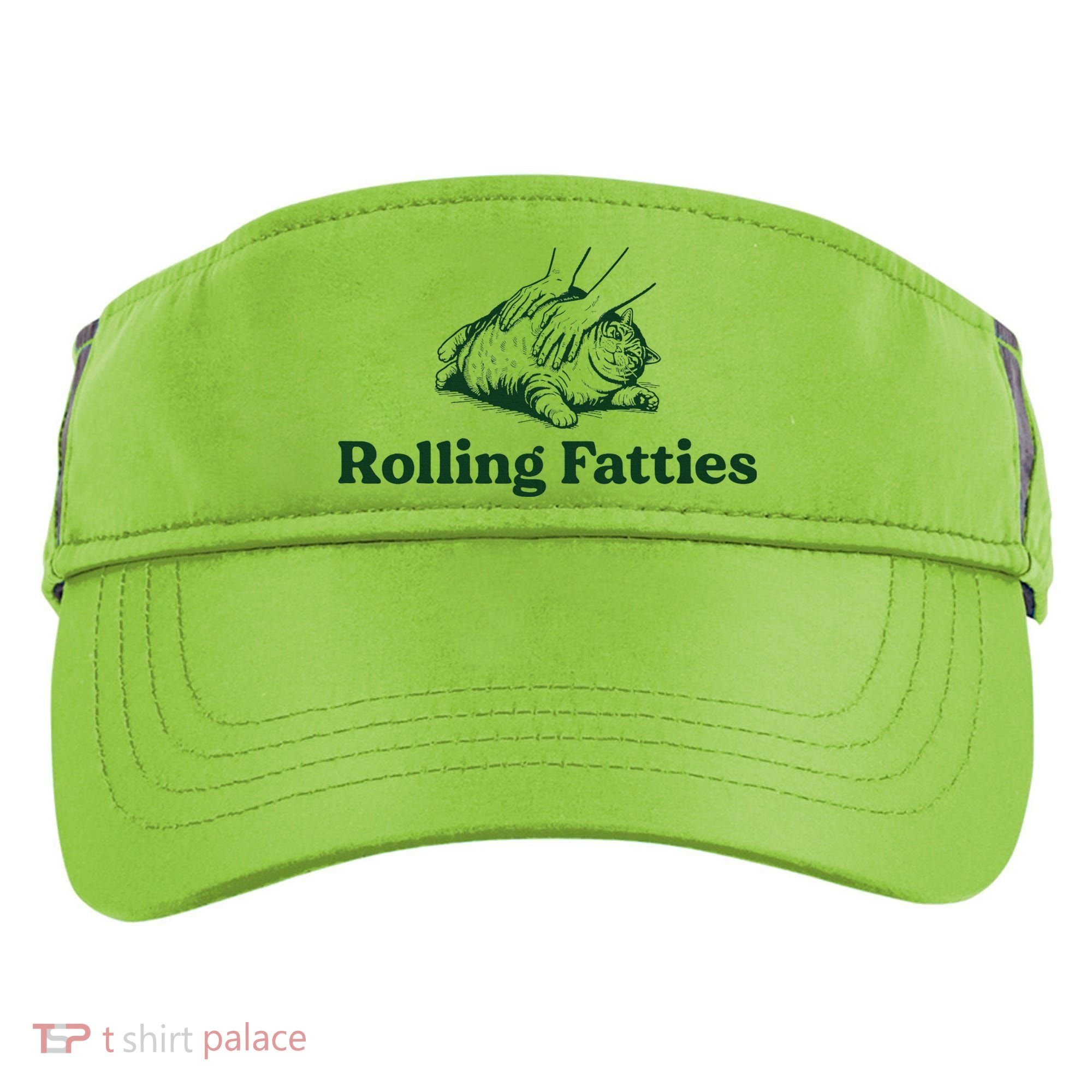 Rolling Fatties Cat Funny Cute Cat Lover Kitten Owner Kitty Adult Drive Performance Visor