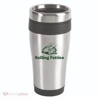 Rolling Fatties Cat Funny Cute Cat Lover Kitten Owner Kitty 16oz Travel Tumbler thumb 0