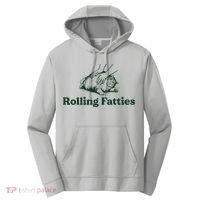 Rolling Fatties Cat Funny Cute Cat Lover Kitten Owner Kitty Performance Fleece Hoodie thumb 0
