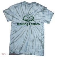 Rolling Fatties Cat Funny Cute Cat Lover Kitten Owner Kitty Tie-Dye T-Shirt thumb 0