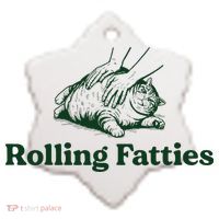 Rolling Fatties Cat Funny Cute Cat Lover Kitten Owner Kitty Ceramic Ornament thumb 2