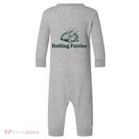 Rolling Fatties Cat Funny Cute Cat Lover Kitten Owner Kitty Infant Fleece One Piece thumb 0