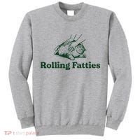 Rolling Fatties Cat Funny Cute Cat Lover Kitten Owner Kitty Tall Sweatshirt thumb 0