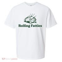 Rolling Fatties Cat Funny Cute Cat Lover Kitten Owner Kitty Sueded Cloud Jersey T-Shirt thumb 0