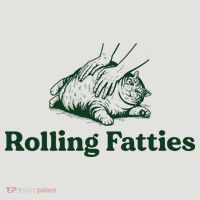 Rolling Fatties Cat Funny Cute Cat Lover Kitten Owner Kitty 24oz Duet Stainless Steel Tumbler thumb 2