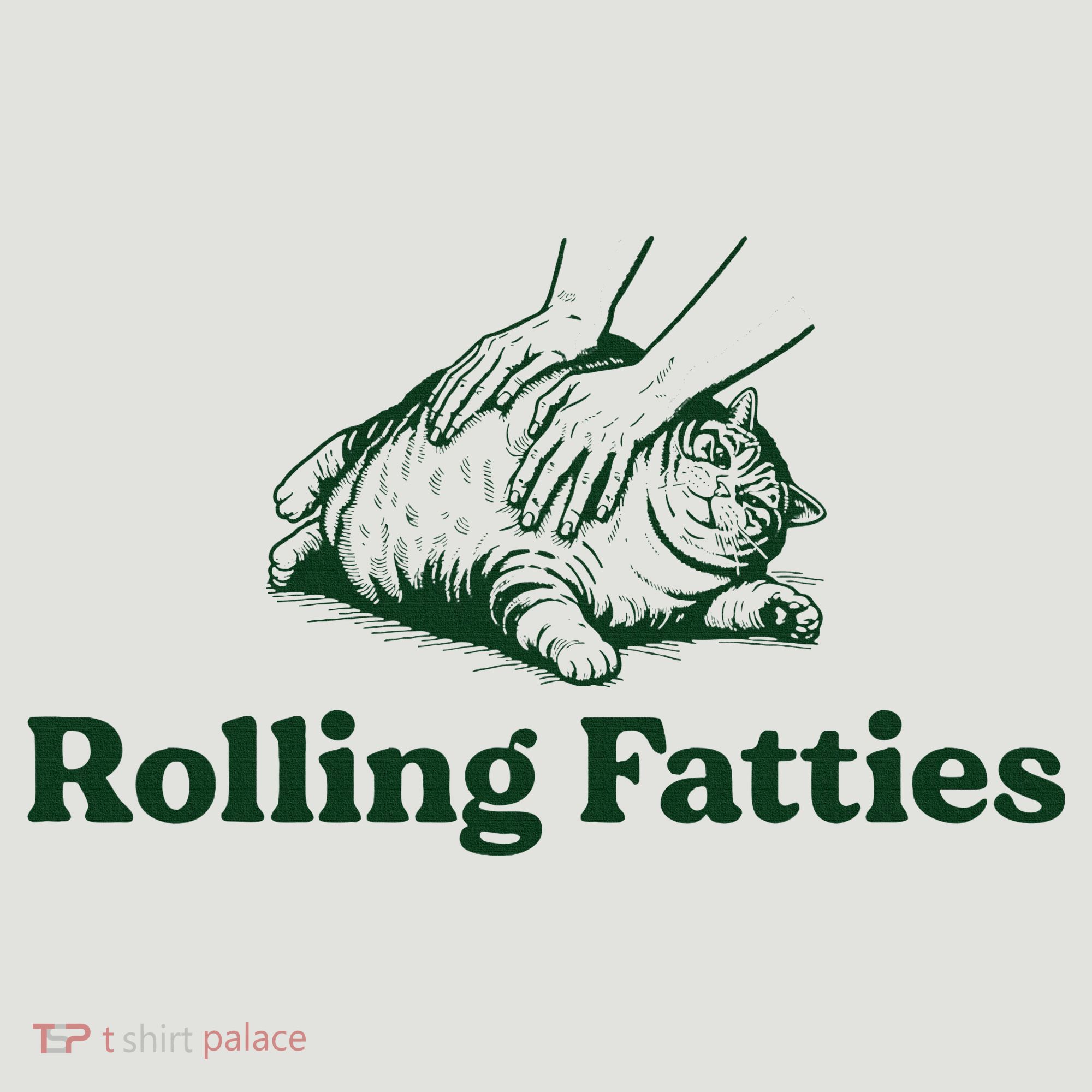 Rolling Fatties Cat Funny Cute Cat Lover Kitten Owner Kitty 24oz Duet Stainless Steel Tumbler