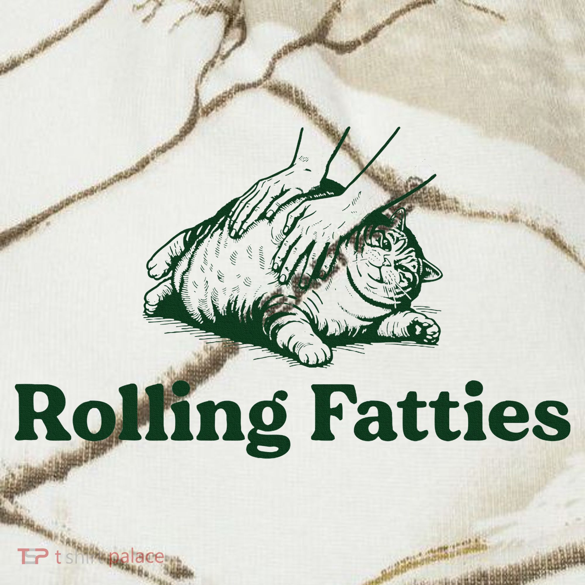 Rolling Fatties Cat Funny Cute Cat Lover Kitten Owner Kitty Kati Licensed 12" Camo Cuffed Beanie