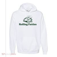Rolling Fatties Cat Funny Cute Cat Lover Kitten Owner Kitty Comfort Colors Garment-Dyed Hooded Sweatshirt thumb 0