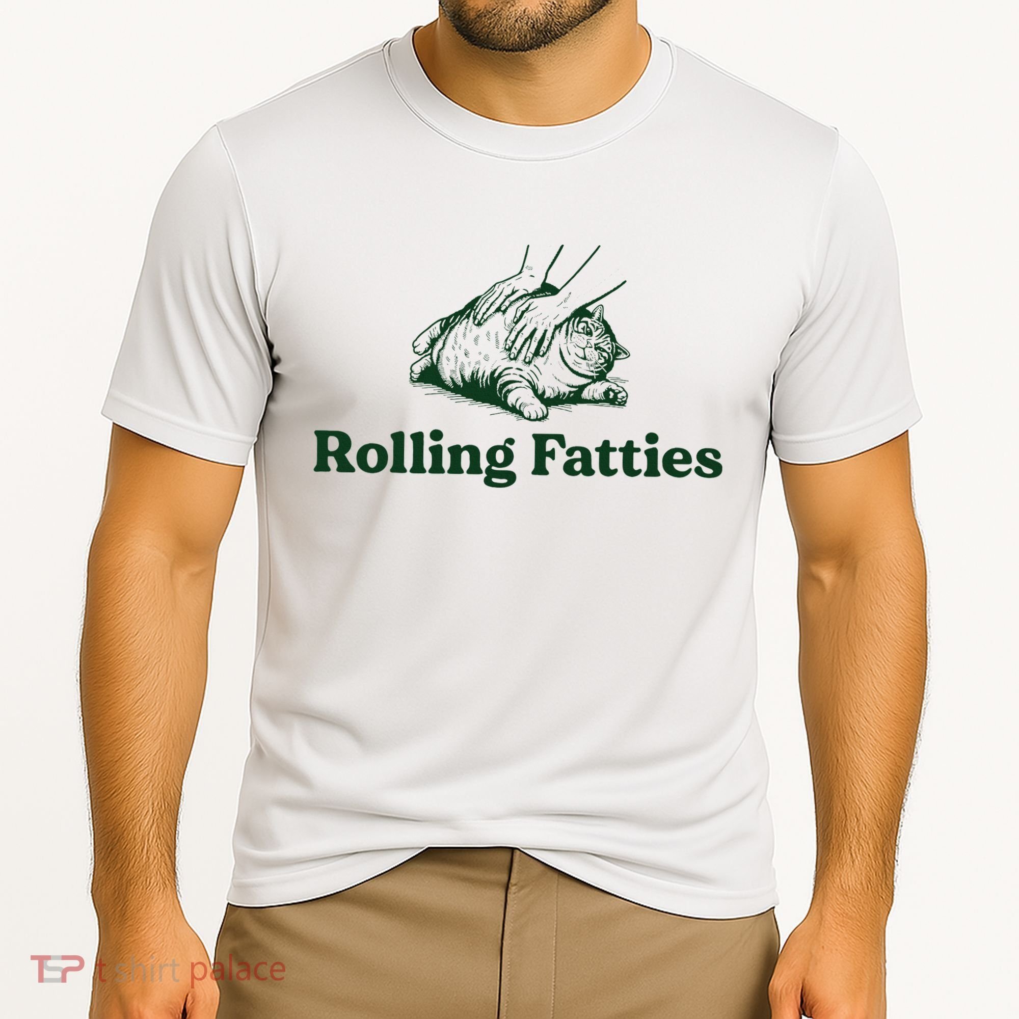 Rolling Fatties Cat Funny Cute Cat Lover Kitten Owner Kitty Cooling Performance Crew T-Shirt