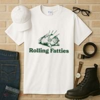 Rolling Fatties Cat Funny Cute Cat Lover Kitten Owner Kitty Tall T-Shirt thumb 3