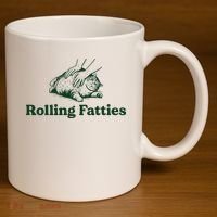 Rolling Fatties Cat Funny Cute Cat Lover Kitten Owner Kitty 11oz C Handle Ceramic Mug thumb 3