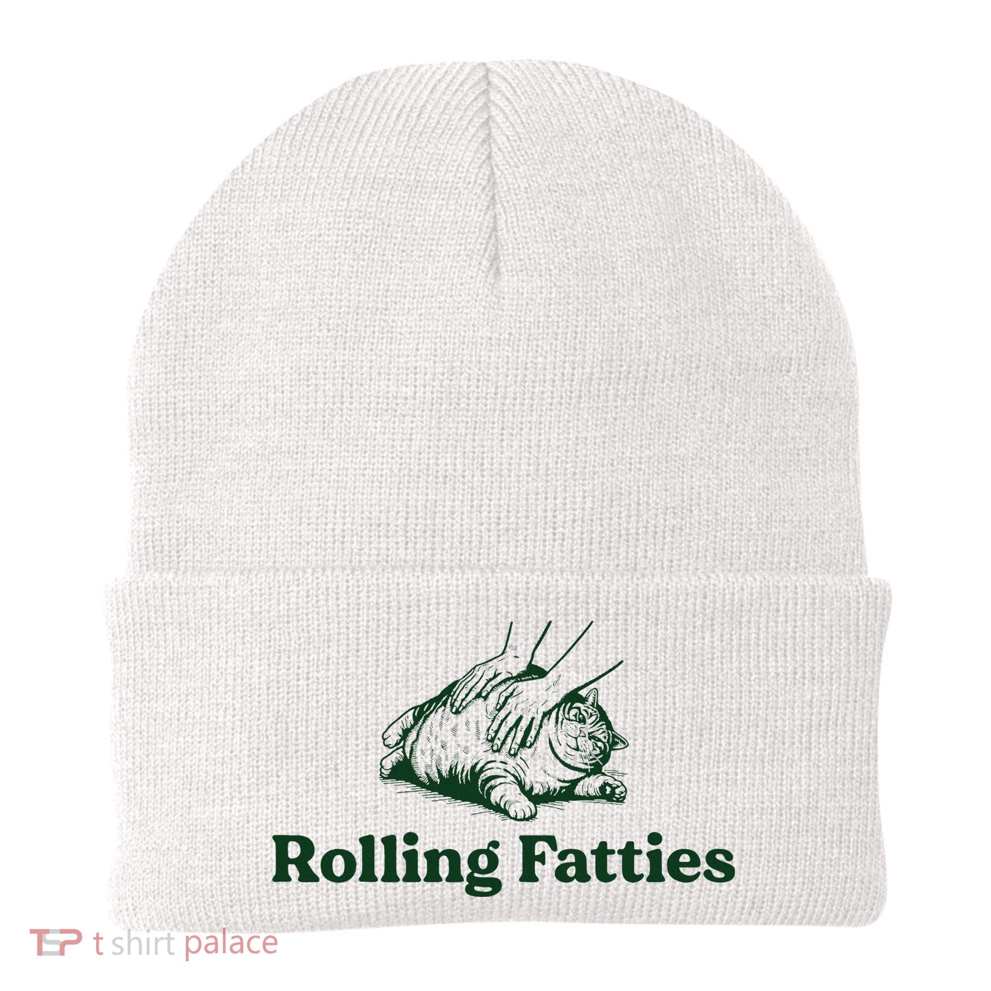 Rolling Fatties Cat Funny Cute Cat Lover Kitten Owner Kitty Beanie