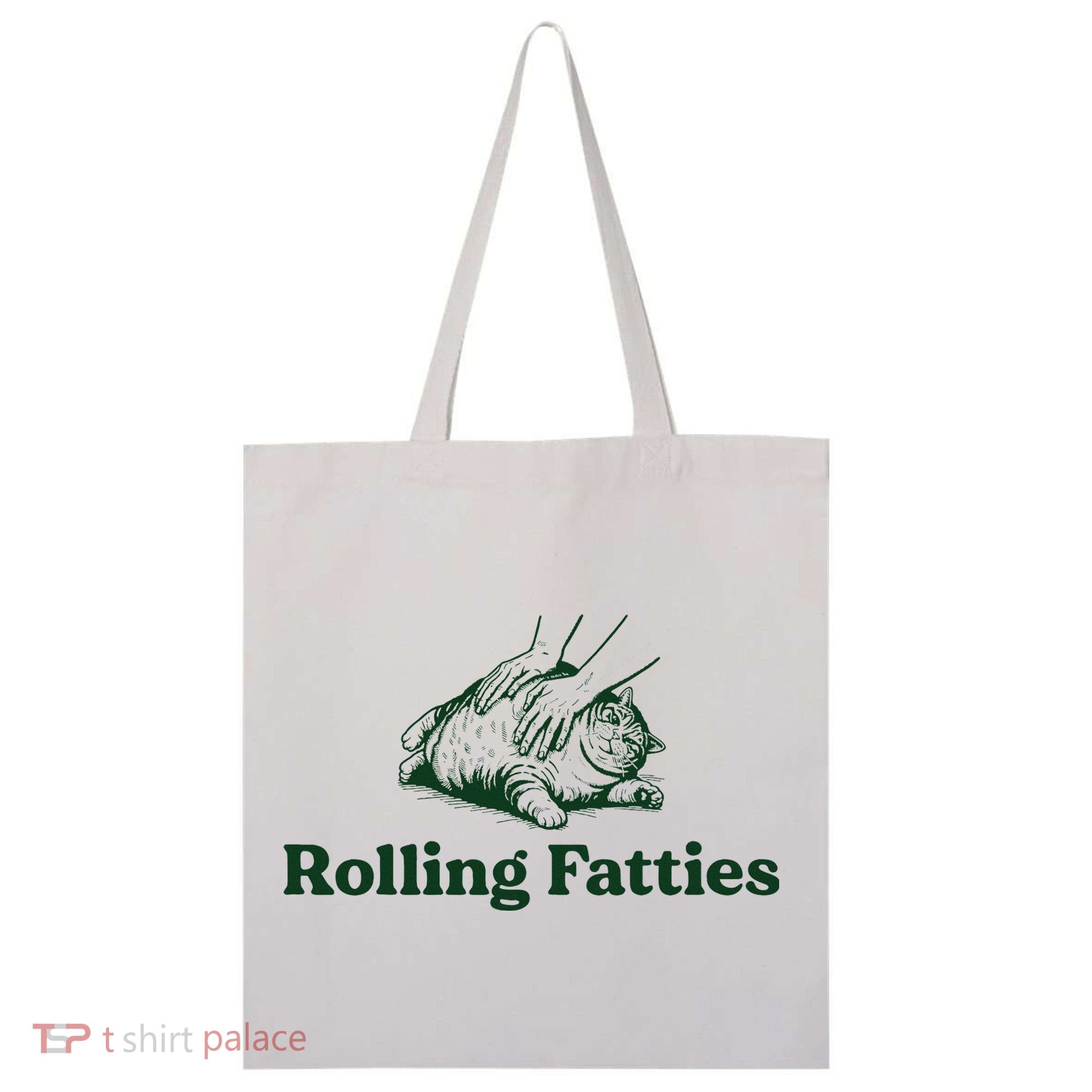 Rolling Fatties Cat Funny Cute Cat Lover Kitten Owner Kitty Tote Bag