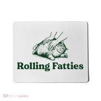 Rolling Fatties Cat Funny Cute Cat Lover Kitten Owner Kitty Mousepad thumb 0