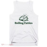 Rolling Fatties Cat Funny Cute Cat Lover Kitten Owner Kitty Tank Top thumb 0