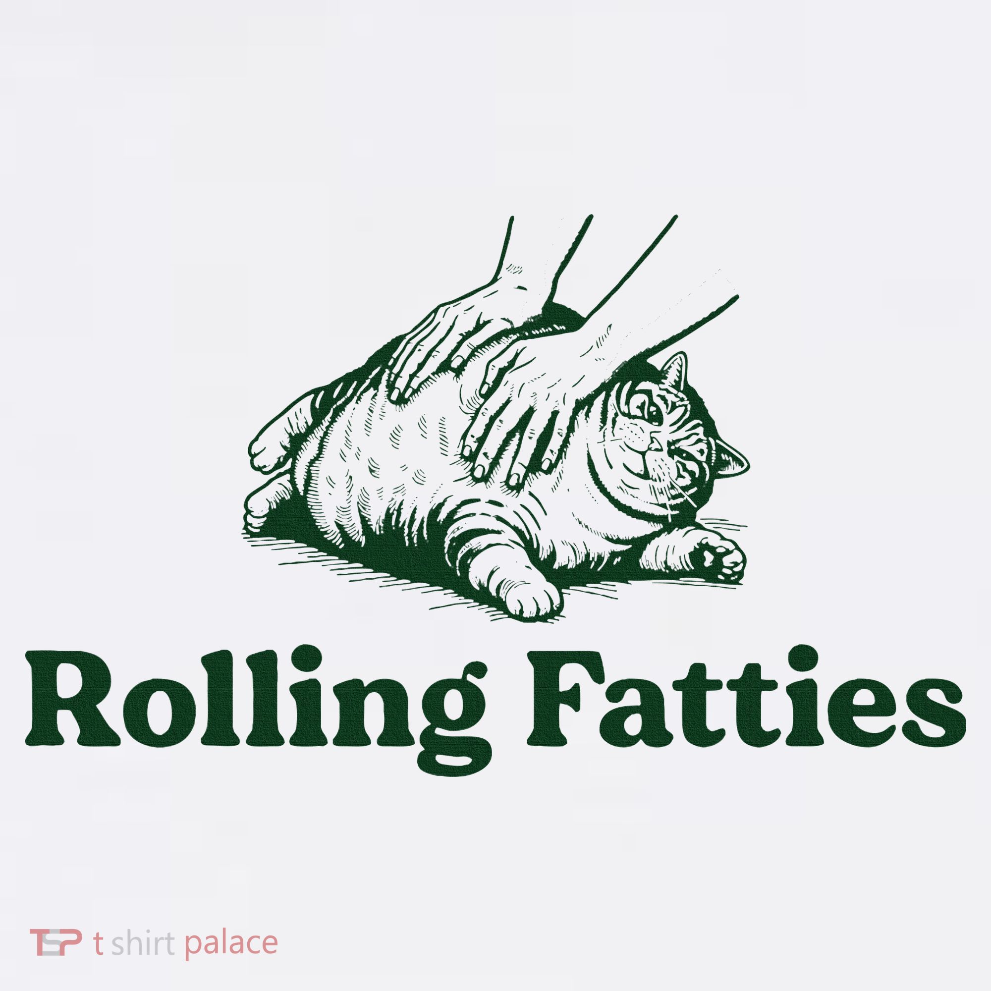 Rolling Fatties Cat Funny Cute Cat Lover Kitten Owner Kitty Tank Top