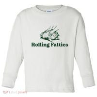 Rolling Fatties Cat Funny Cute Cat Lover Kitten Owner Kitty Toddler Long Sleeve Shirt thumb 0