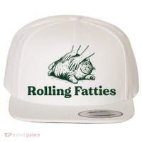 Rolling Fatties Cat Funny Cute Cat Lover Kitten Owner Kitty Wool Snapback Cap thumb 0