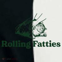 Rolling Fatties Cat Funny Cute Cat Lover Kitten Owner Kitty Women's Tri-Blend 3/4-Sleeve Raglan Shirt thumb 4