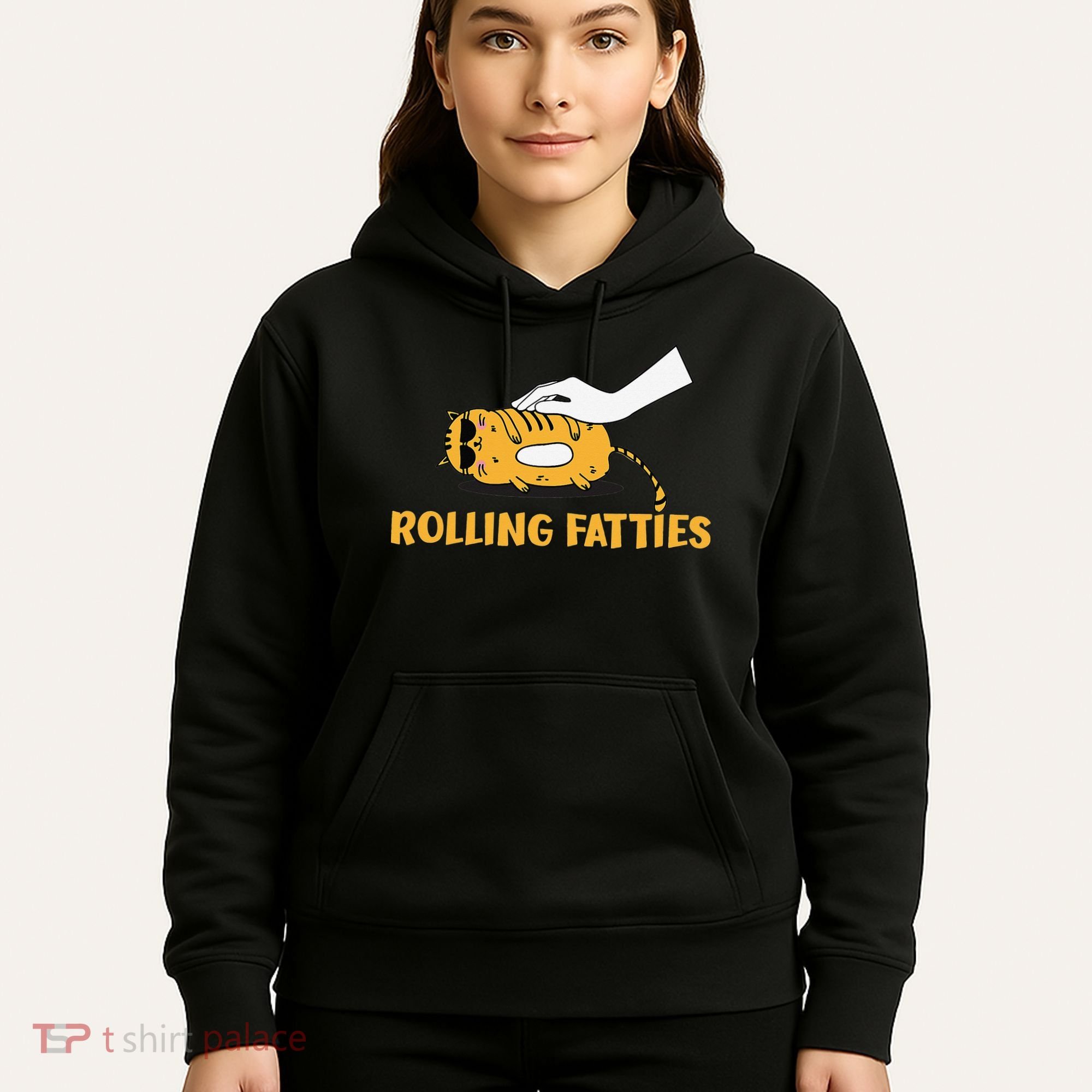 Rolling Fatties Cat Kitty Animal Pet Lovers Hoodie
