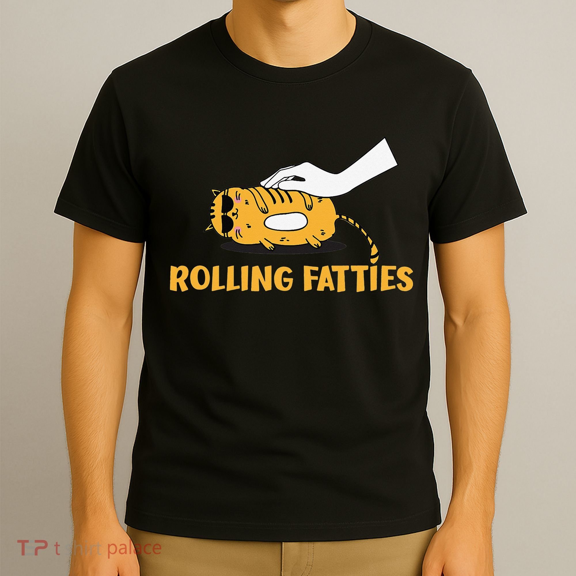 Rolling Fatties Cat Kitty Animal Pet Lovers T-Shirt