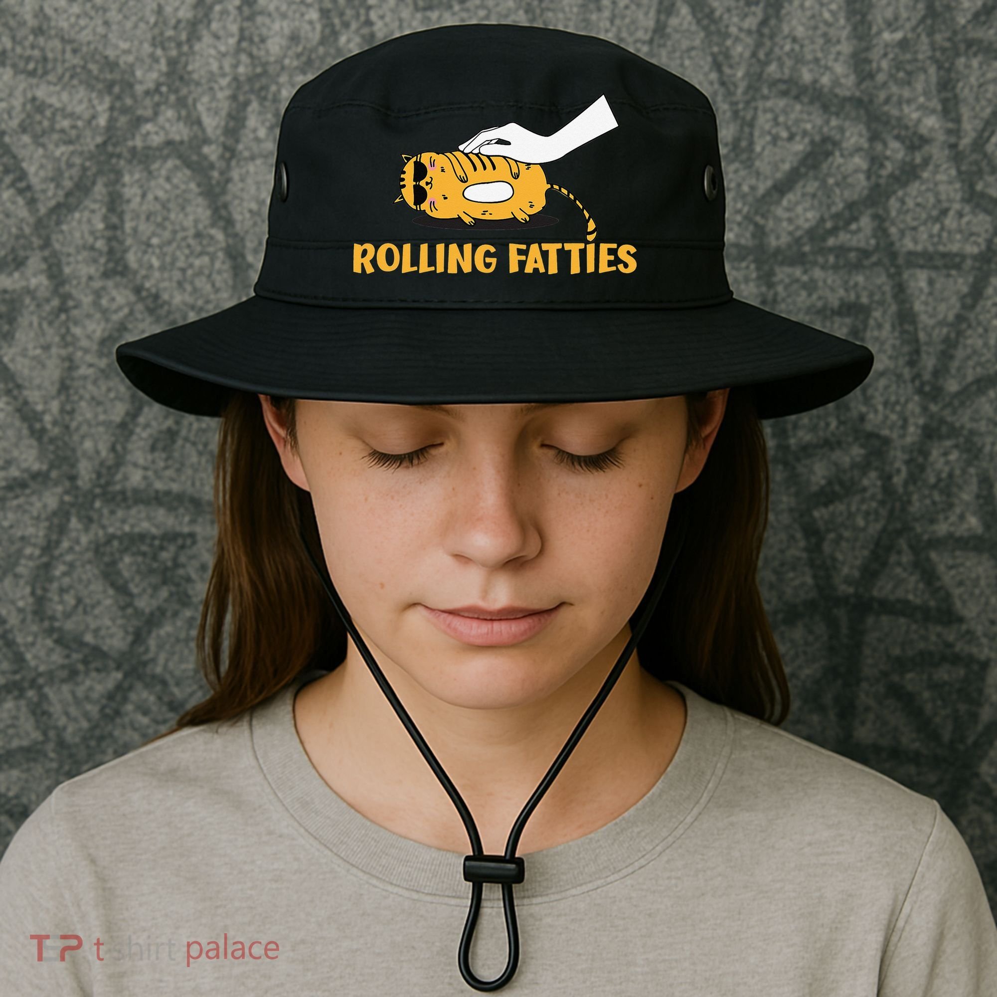 Rolling Fatties Cat Kitty Animal Pet Lovers Bucket Hat