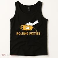 Rolling Fatties Cat Kitty Animal Pet Lovers Tank Top thumb 2
